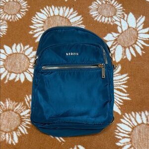 Kedzie Teal Nylon Mini Backpack